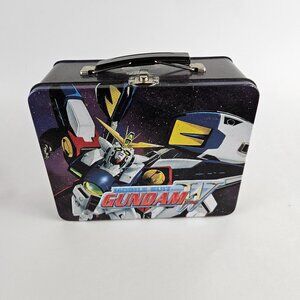 Gundam Wing Mobile Suit Tin Lunchbox Anime Vintage VTG Lunch Box Metal Art